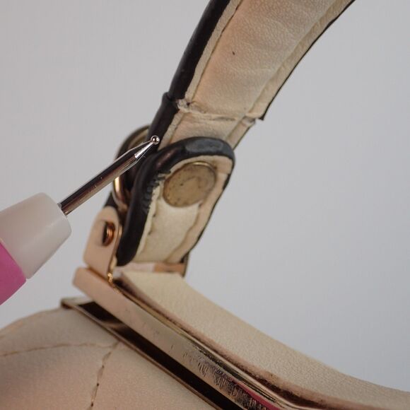 Vintage Quilted Frame Handbag Jeweled Brooch Accent Peoples Republic Of China - Picture 14 of 16